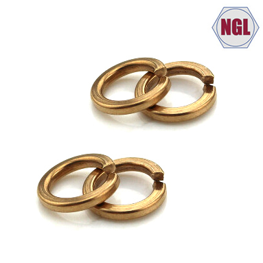 Spring Washers with Color Zinc Plated Finish (DIN127)